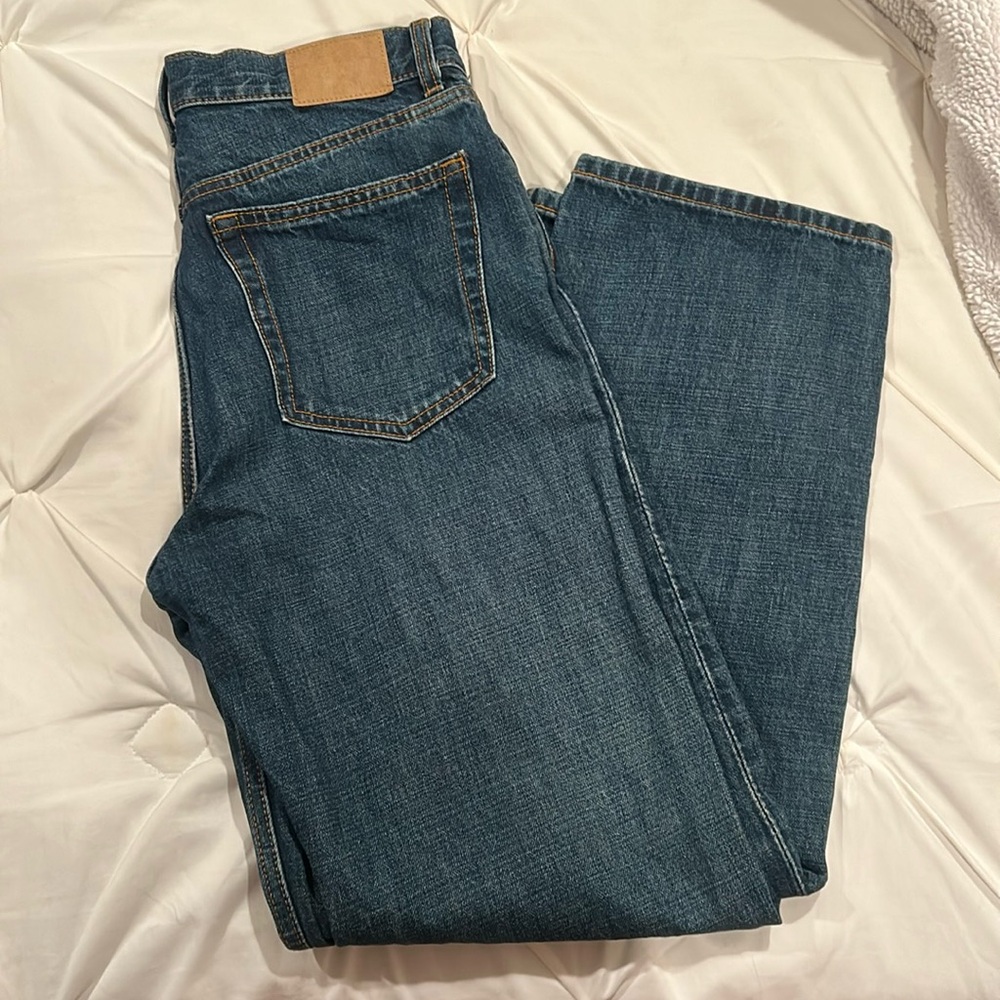Weekday Dark Wash Straight Jeans